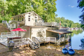 Hot Tub and Boat Dock Lovely Lake Lure Retreat